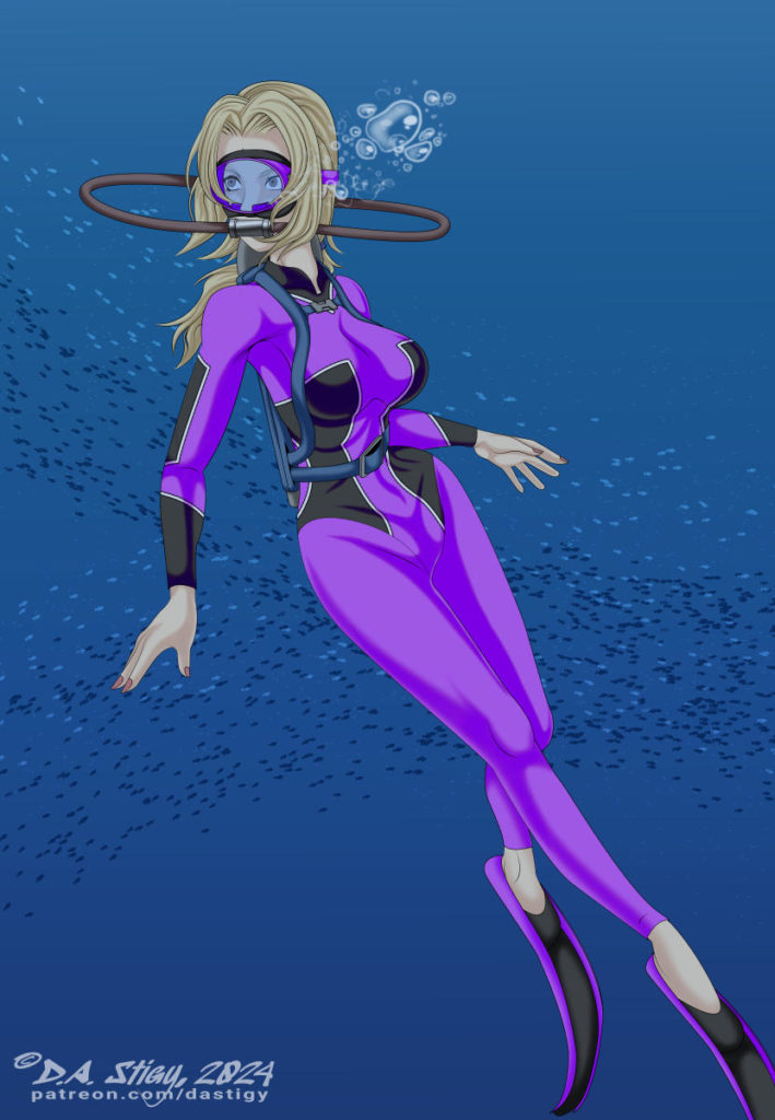 Tsunade, scuba diving